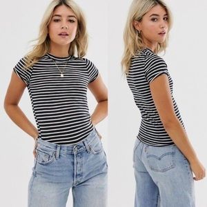 FREE PEOPLE Night Sky Stripe Tee